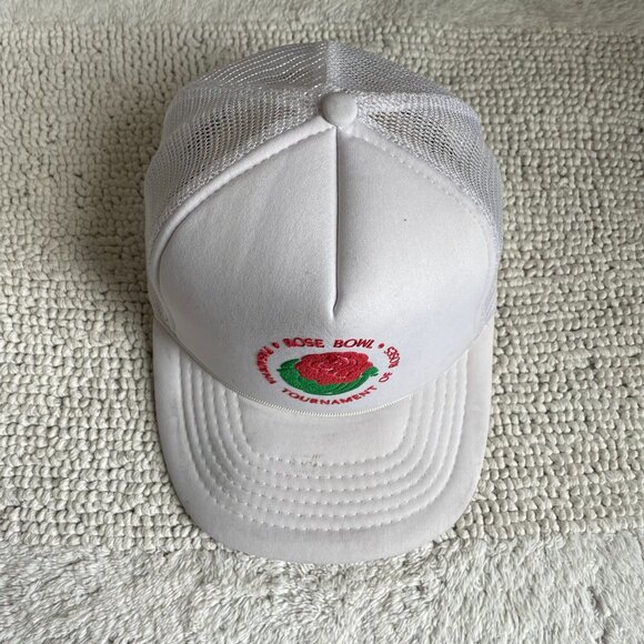 VINTAGE ROSE BOWL NCAA FOOTBALL MESH SNAPBACK TRUCKER HAT ADULT OSFA CAP - Picture 2 of 12